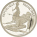 Munten, Frankrijk, Slalom skiers, 100 Francs, 1990, Albertville 92, FDC, Zilver