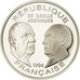 Coin, France, De Gaulle - Adenauer, 100 Francs, 1994, BE, MS(65-70), Silver