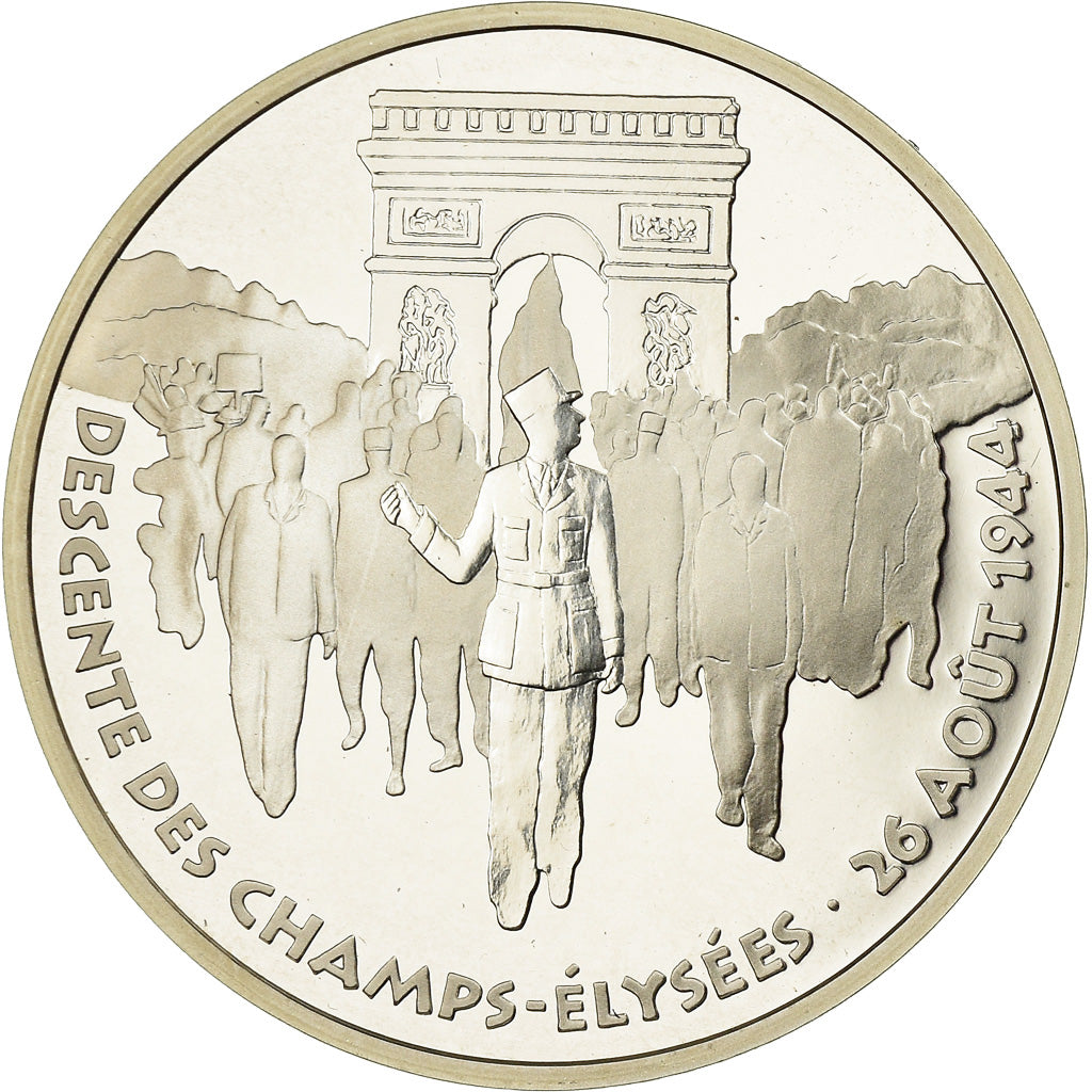 Coin, France, Libération de Paris, 100 Francs, 1994, BE, MS(65-70), Silver