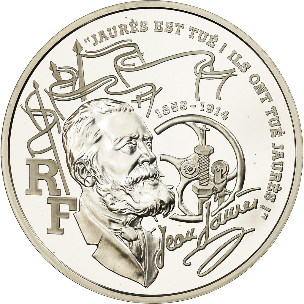 Coin, France, Jean Jaurès, 100 Francs, 1999, Paris, MS(65-70), Silver, KM:1296