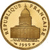 Coin, France, Panthéon, 100 Francs, 1999, Paris, MS(65-70), Gold
