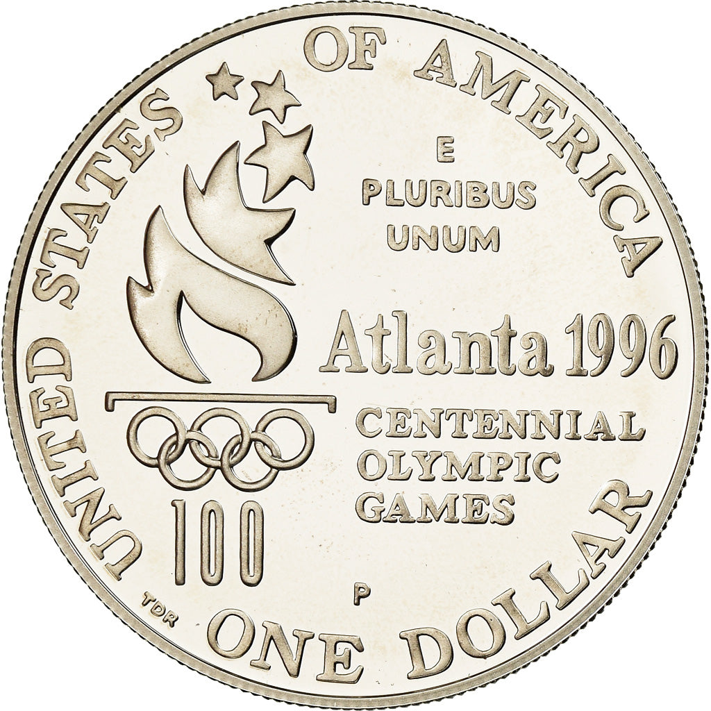 Coin, United States, Atlanta, Dollar, 1996, U.S. Mint, Philadelphia, MS(65-70)