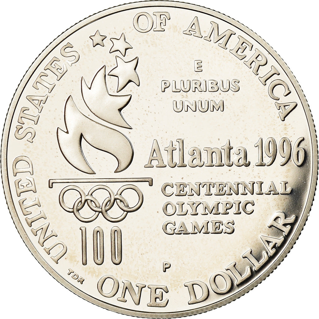 Coin, United States, Atlanta, Dollar, 1996, U.S. Mint, Philadelphia, MS(65-70)