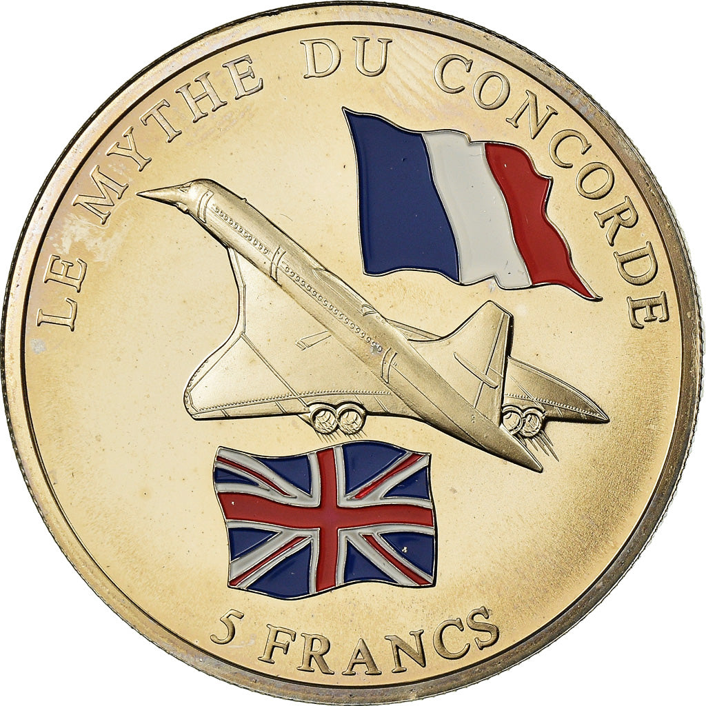 Munten, CONGO, DEMOCRATISCHE REPUBLIEK, Concorde, 5 Francs, 2003, PR+
