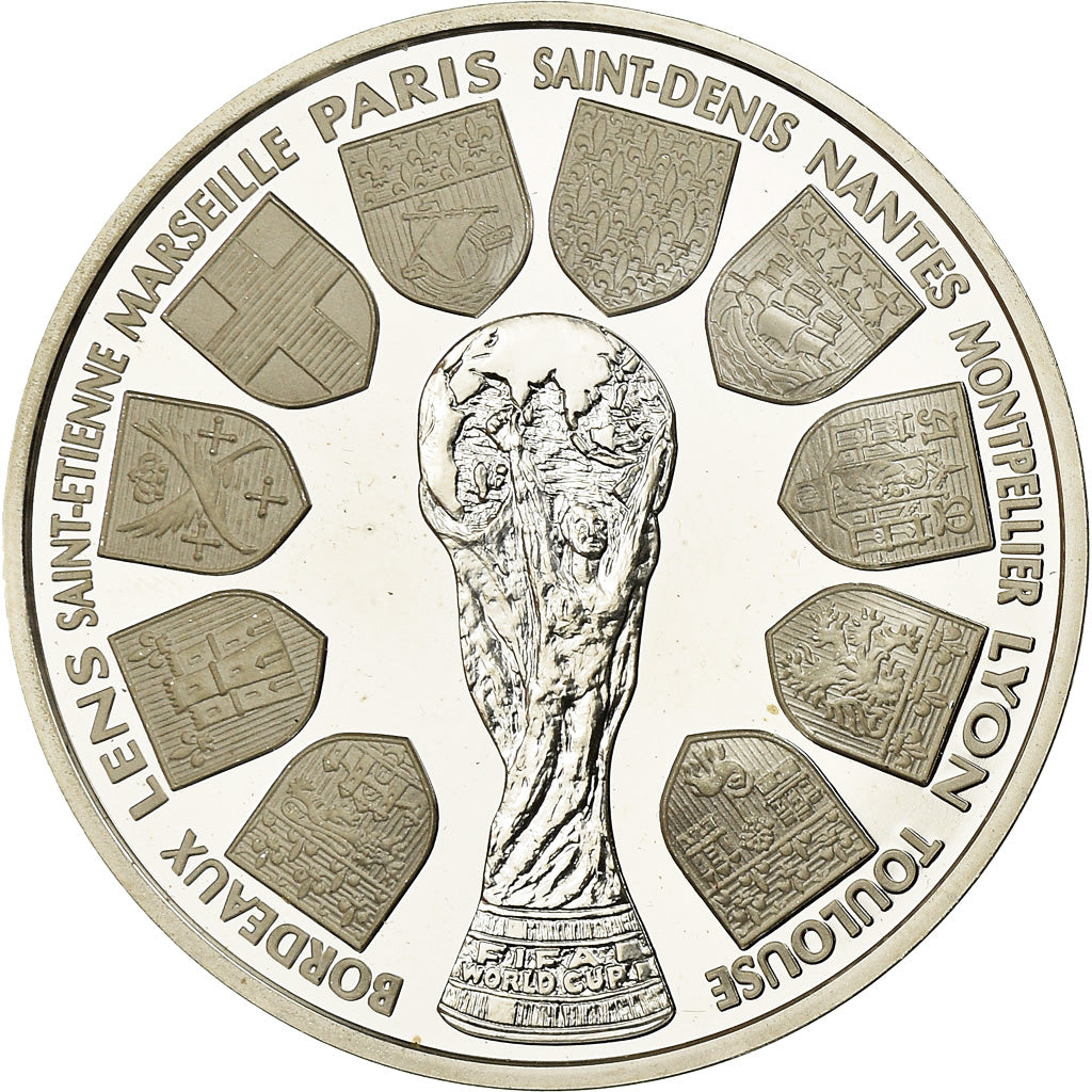 Coin, France, Coupe du Monde -  Les Stades, 10 Francs, 1998, Paris, BE