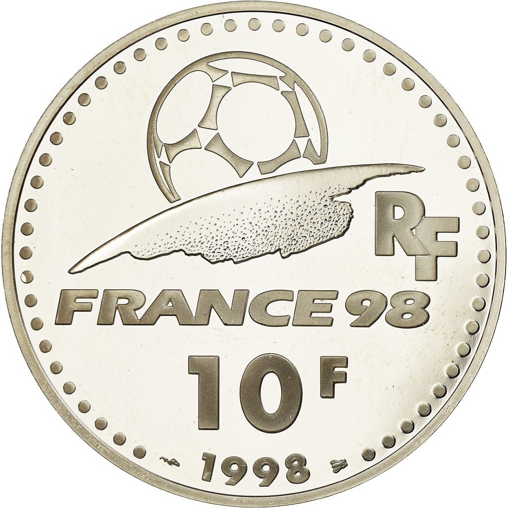 Coin, France, Coupe du Monde -  Les Stades, 10 Francs, 1998, Paris, BE