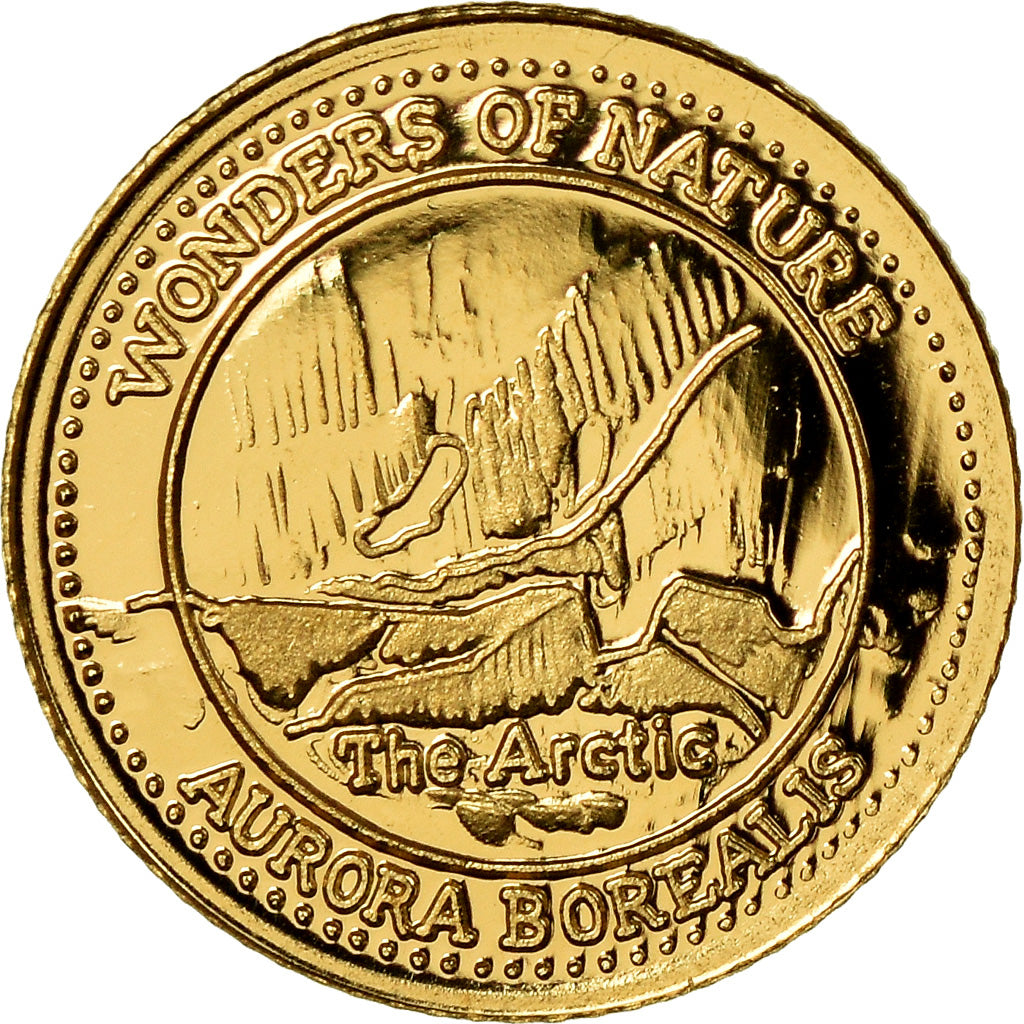 Coin, Fiji, Elizabeth II, Aurore Boréale Arctique, 10 Dollars, 2011, MS(65-70)
