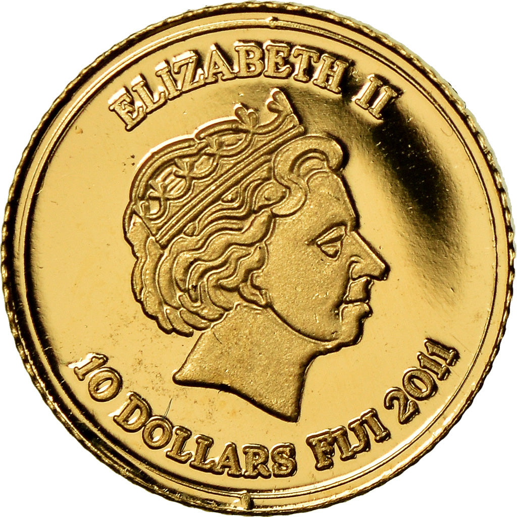 Coin, Fiji, Elizabeth II, Mont Everest - Népal, 10 Dollars, 2011, MS(65-70)