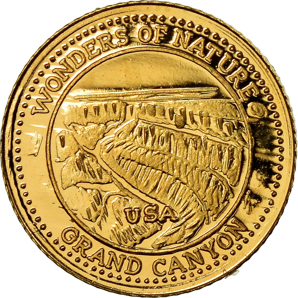 Moneda, Fiji, Elizabeth II, Grand Canyon - USA, 10 Dollars, 2011, FDC, Oro