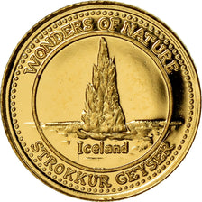 Coin, Fiji, Elizabeth II, Strokkur Geyser - Islande, 10 Dollars, 2011