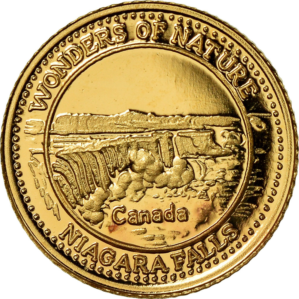 Coin, Fiji, Elizabeth II, Chutes du Niagara - Canada, 10 Dollars, 2011