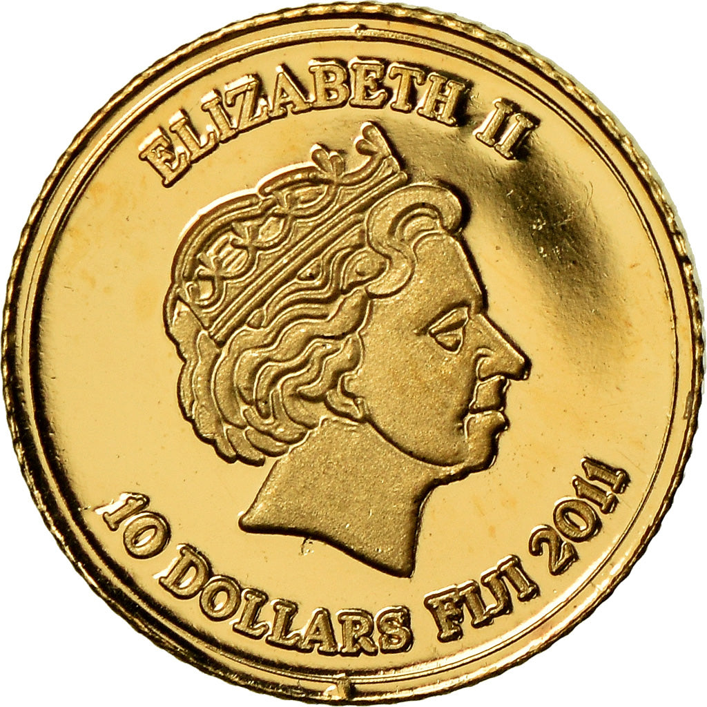 Coin, Fiji, Elizabeth II, Chutes du Niagara - Canada, 10 Dollars, 2011