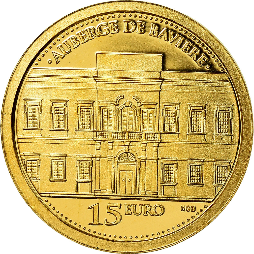 Malte, 15 Euro, Auberge de Bavière, 2015, SPL, Or