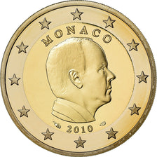 Monaco, 2 Euro, Prince Albert, 2010, BE, FDC, Bi-Metallic, KM:195