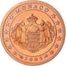 Mónaco, Euro Cent, 2005, BE, MS(63), Aço Cromado a Cobre, KM:167