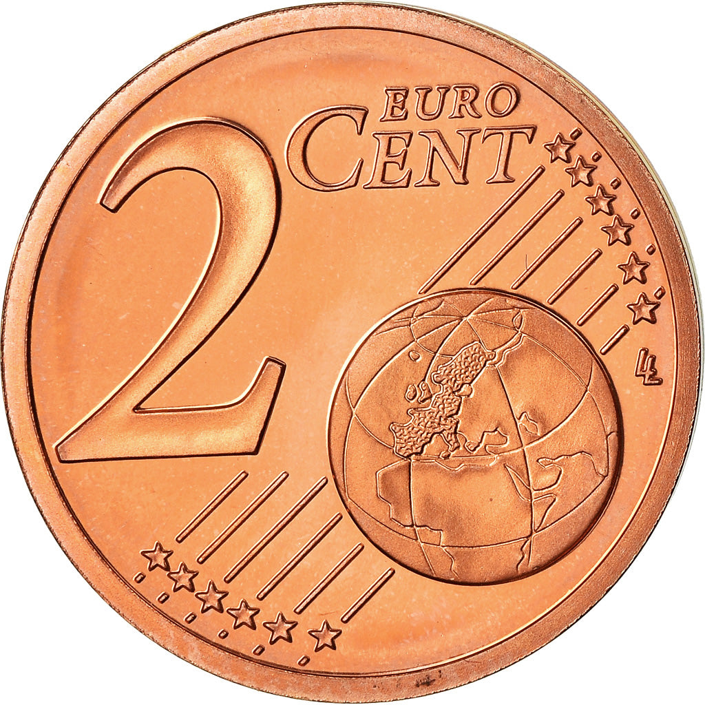Monaco, 2 Euro Cent, 2005, BE, MS(65-70), Copper Plated Steel, Gadoury:MC 173
