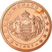 Monaco, 5 Euro Cent, 2005, BE, MS(65-70), Copper Plated Steel, Gadoury:MC 174