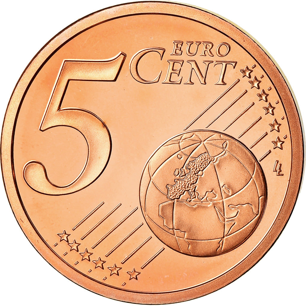 Monaco, 5 Euro Cent, 2005, BE, MS(65-70), Copper Plated Steel, Gadoury:MC 174
