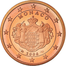 Monaco, 2 Euro Cent, 2006, Proof, MS(65-70), Miedź platerowana stalą, KM:189