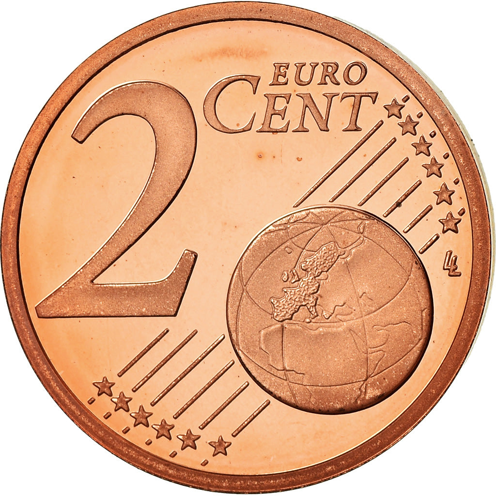 Monaco, 2 Euro Cent, 2006, Proof, MS(65-70), Miedź platerowana stalą, KM:189
