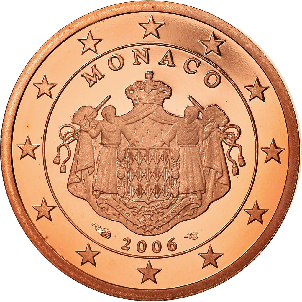 Monaco, 5 Euro Cent, 2006, Proof, FDC, Copper Plated Steel, KM:190