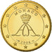 Mónaco, 50 Euro Cent, Prince Albert, 2006, Proof, MS(65-70), Latão, KM:183