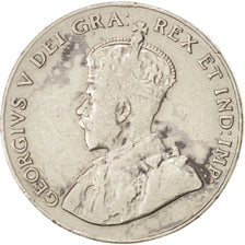 Canadá, George V, 5 Cents, 1928, Royal Canadian Mint, Ottawa, Níquel, KM:29
