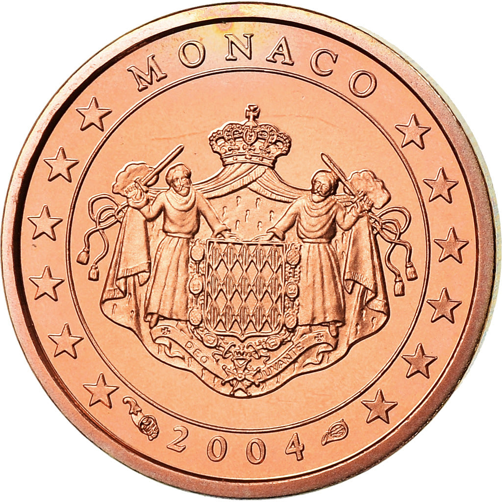 Monaco, Euro Cent, 2004, Paris, Proof, MS(65-70), Miedź platerowana stalą