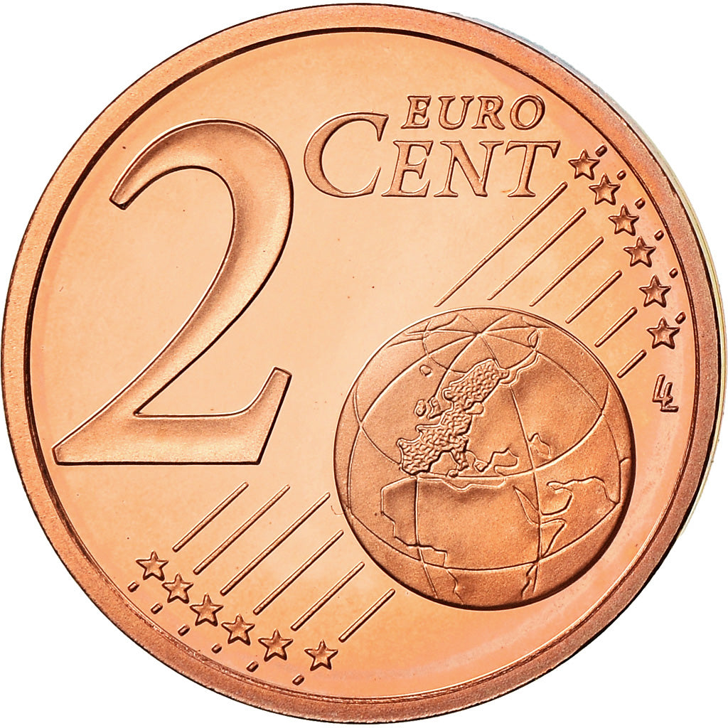 Monaco, 2 Euro Cent, 2004, Paris, Proof, MS(65-70), Miedź platerowana stalą