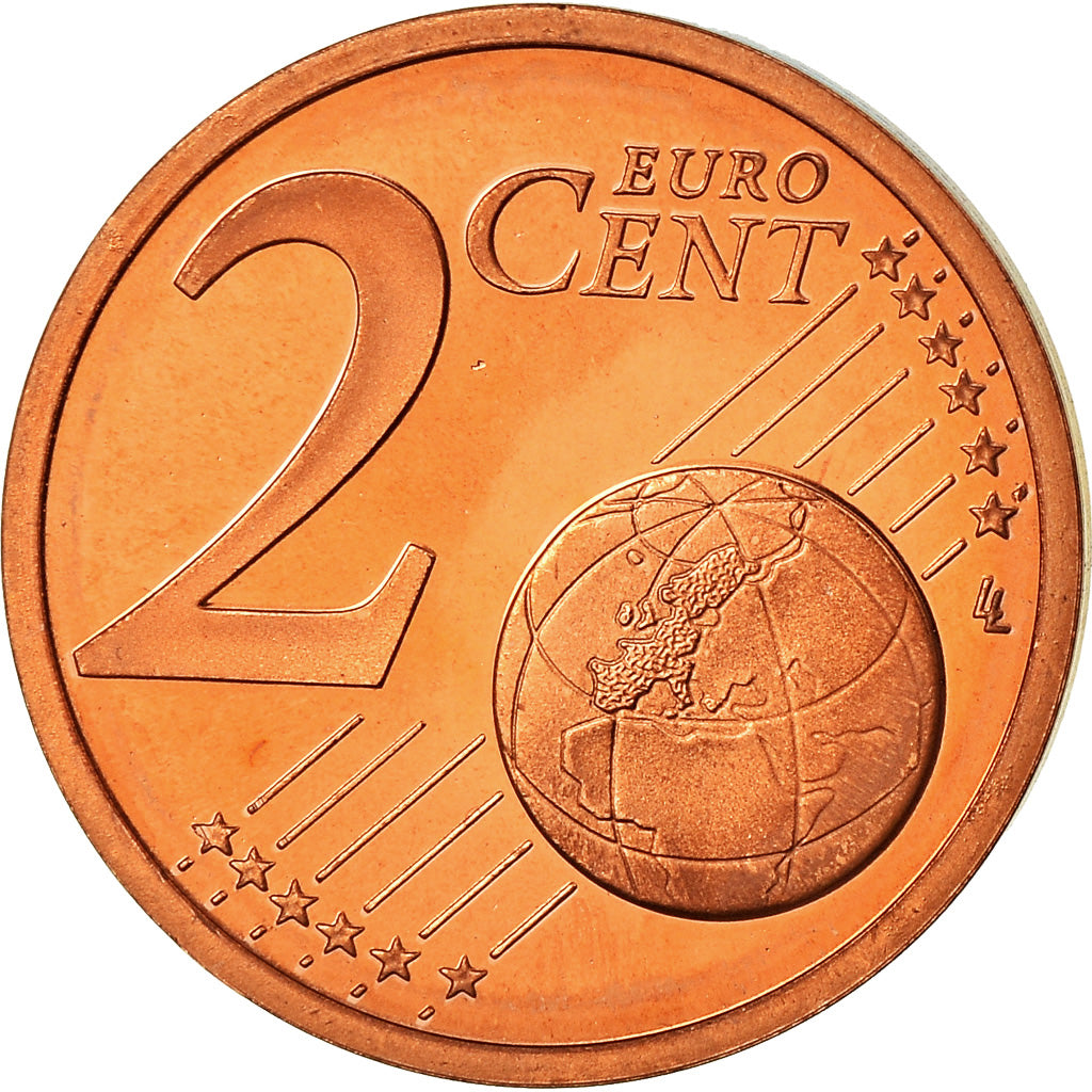 Monaco, 2 Euro Cent, 2001, Proof, MS(65-70), Copper Plated Steel, KM:168