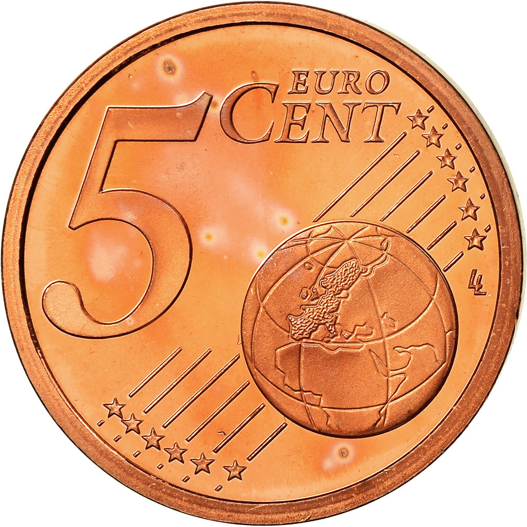 Monaco, 5 Euro Cent, 2001, Proof, FDC, Copper Plated Steel, KM:169
