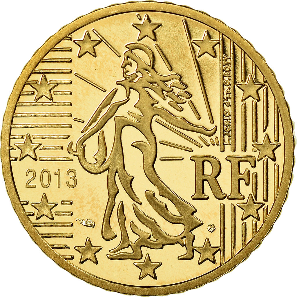 France, 50 Euro Cent, 2013, Proof, MS(65-70), Brass, KM:1412