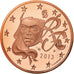 France, 5 Euro Cent, 2013, Proof, MS(65-70), Copper Plated Steel, KM:1284