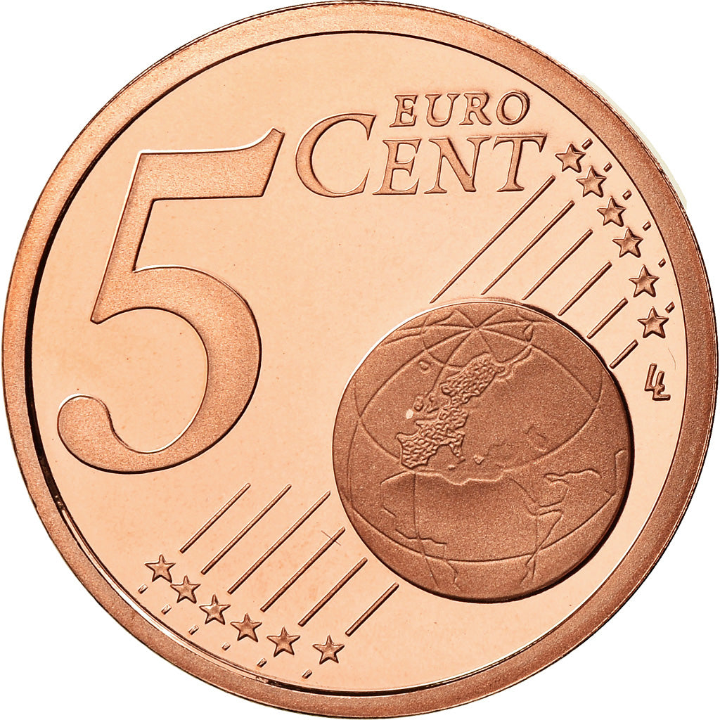 France, 5 Euro Cent, 2013, Proof, MS(65-70), Copper Plated Steel, KM:1284