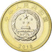 Coin, China, Train, 10 Yüan, 2018, MS(63), Bi-Metallic