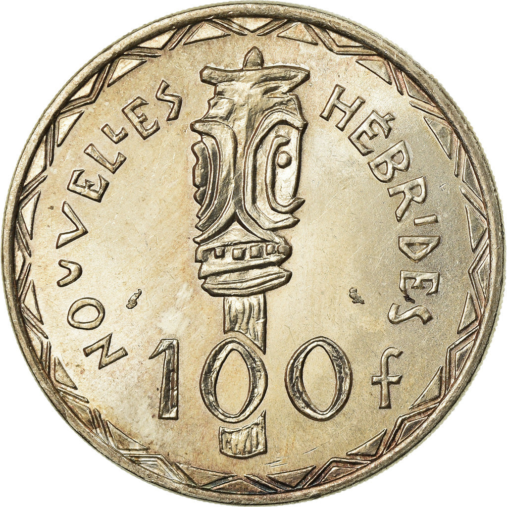 Coin, New Hebrides, 100 Francs, 1966, Paris, AU(55-58), Silver, KM:1