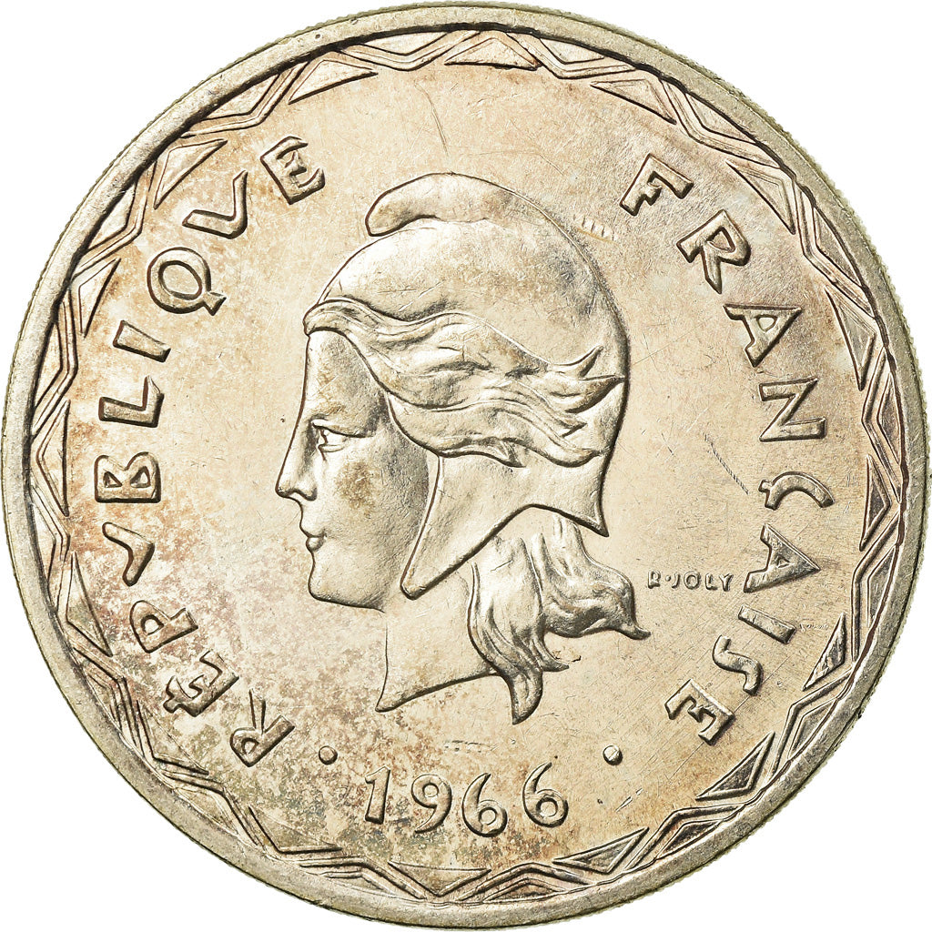 Coin, New Hebrides, 100 Francs, 1966, Paris, AU(55-58), Silver, KM:1