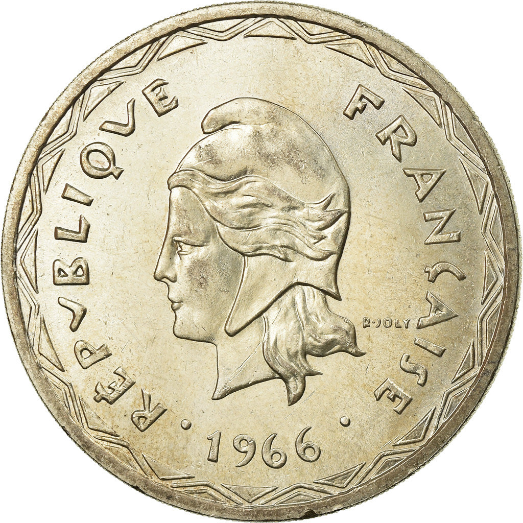 Coin, New Hebrides, 100 Francs, 1966, Paris, AU(55-58), Silver, KM:1