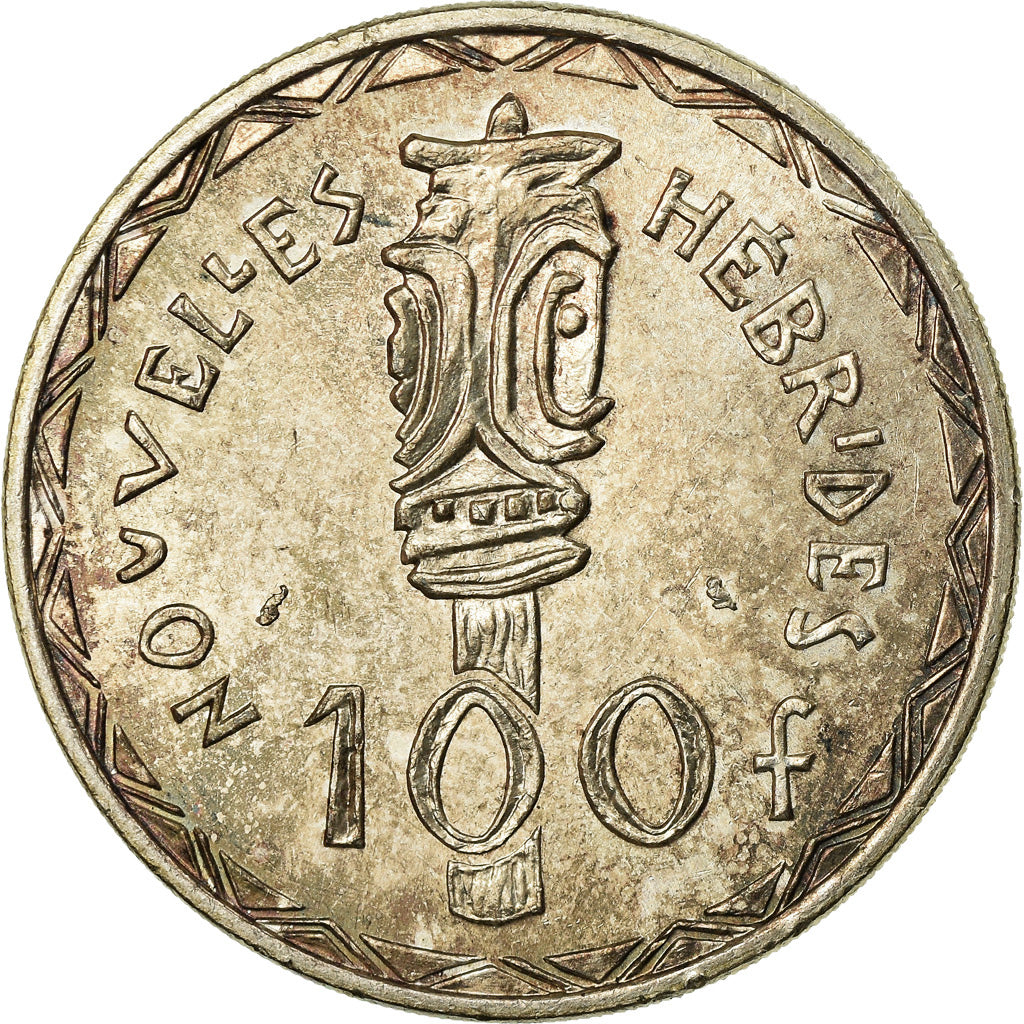 Coin, New Hebrides, 100 Francs, 1966, Paris, AU(55-58), Silver, KM:1