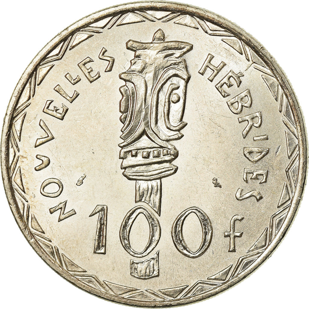 Coin, New Hebrides, 100 Francs, 1966, Paris, AU(55-58), Silver, KM:1