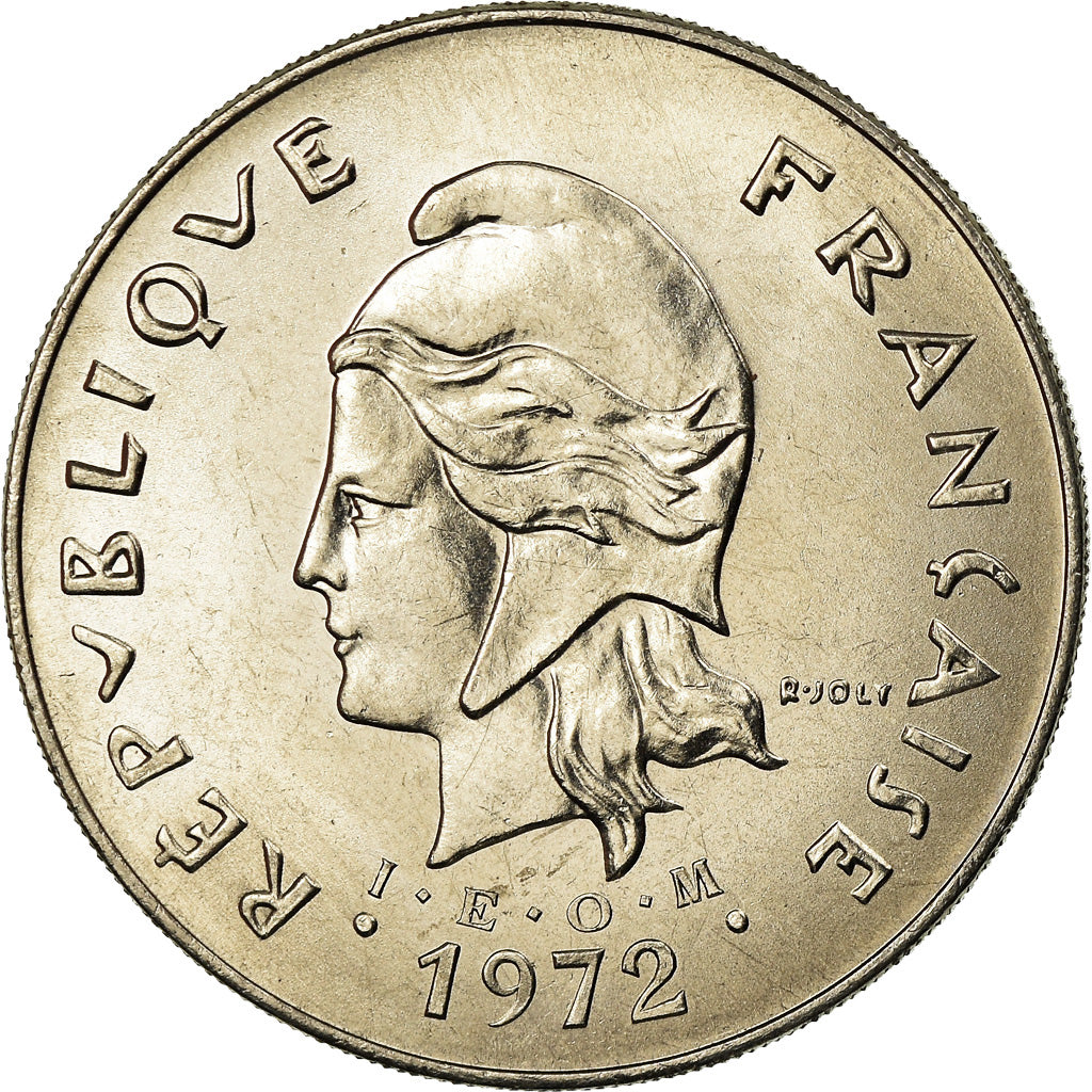 Coin, New Caledonia, 50 Francs, 1972, Paris, MS(63), Nickel, KM:13