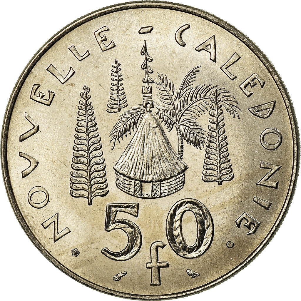Coin, New Caledonia, 50 Francs, 1972, Paris, MS(63), Nickel, KM:13
