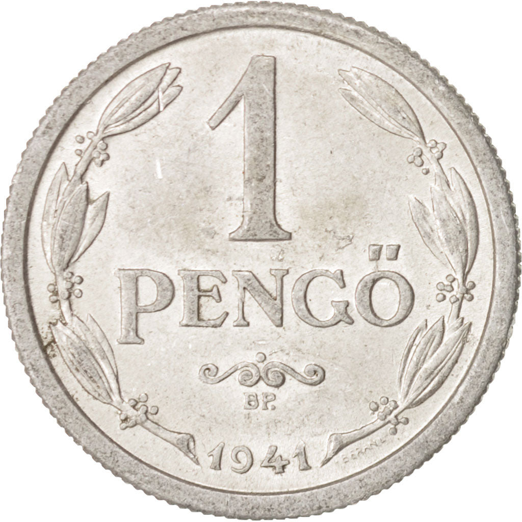 Coin, Hungary, Pengo, 1941, AU(55-58), Aluminum, KM:521