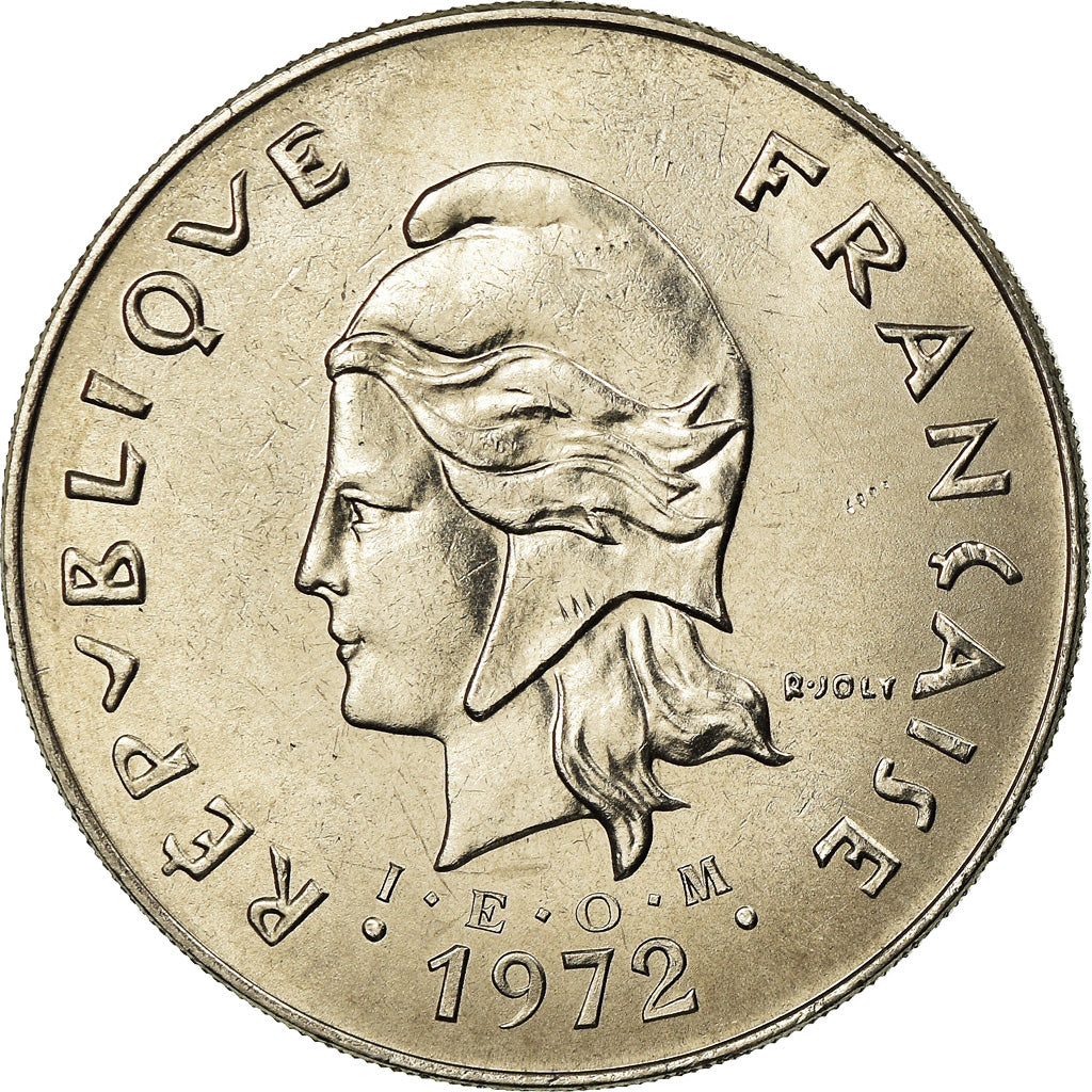 Coin, New Caledonia, 50 Francs, 1972, Paris, MS(63), Nickel, KM:13