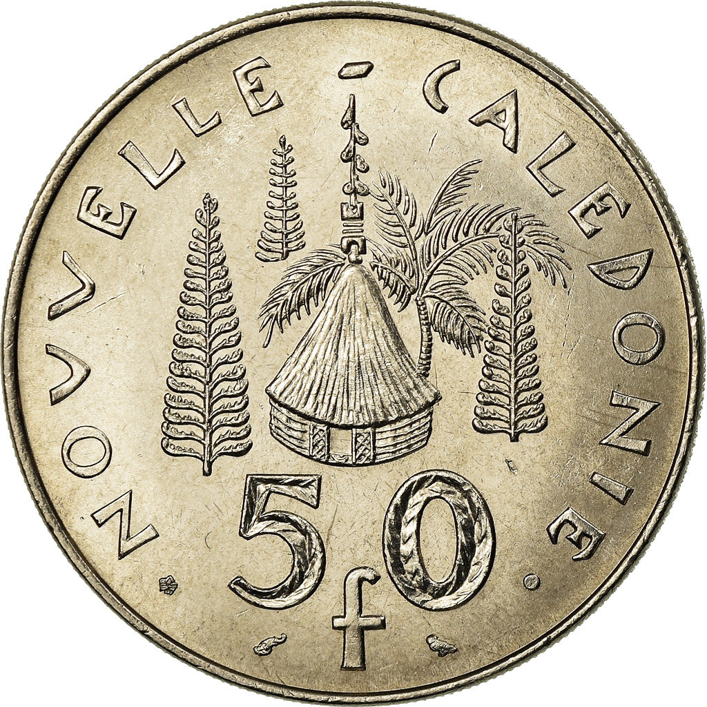 Coin, New Caledonia, 50 Francs, 1972, Paris, MS(63), Nickel, KM:13