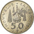 Moeda, Nova Caledónia, 50 Francs, 1972, Paris, MS(63), Níquel, KM:13