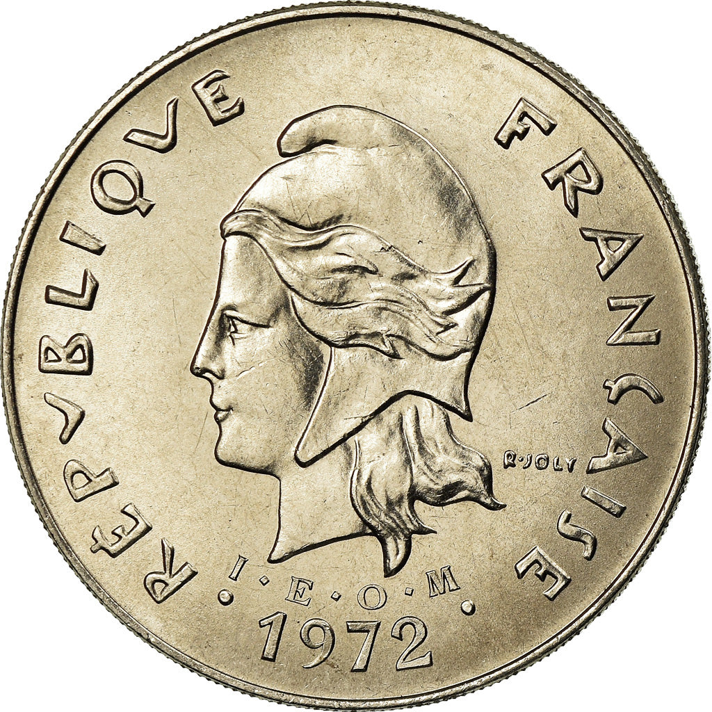 Coin, New Caledonia, 50 Francs, 1972, Paris, MS(63), Nickel, KM:13