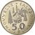 Moneta, Nuova Caledonia, 50 Francs, 1972, Paris, SPL, Nichel, KM:13