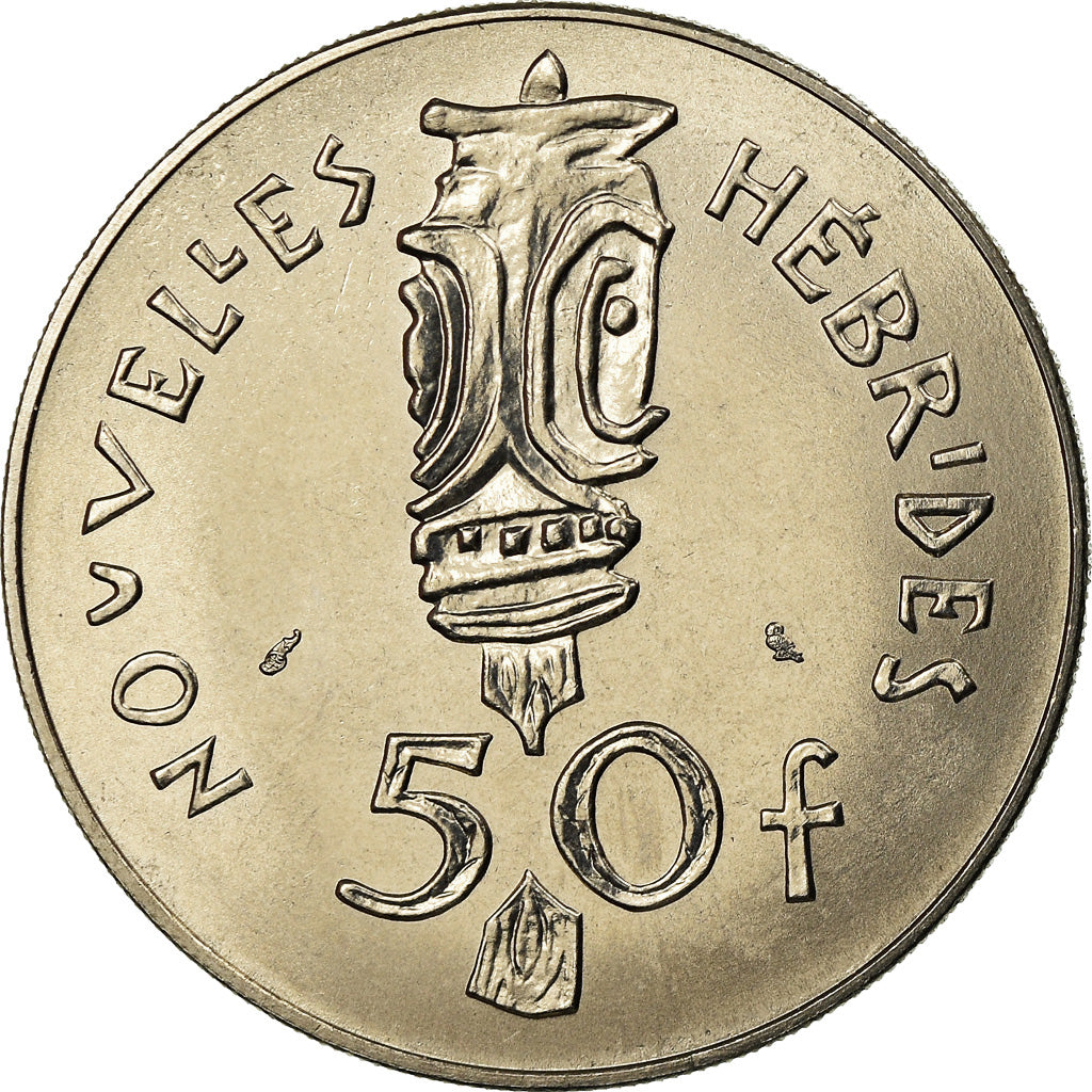 Monnaie, New Hebrides, 50 Francs, 1972, Paris, SUP, Nickel, KM:7