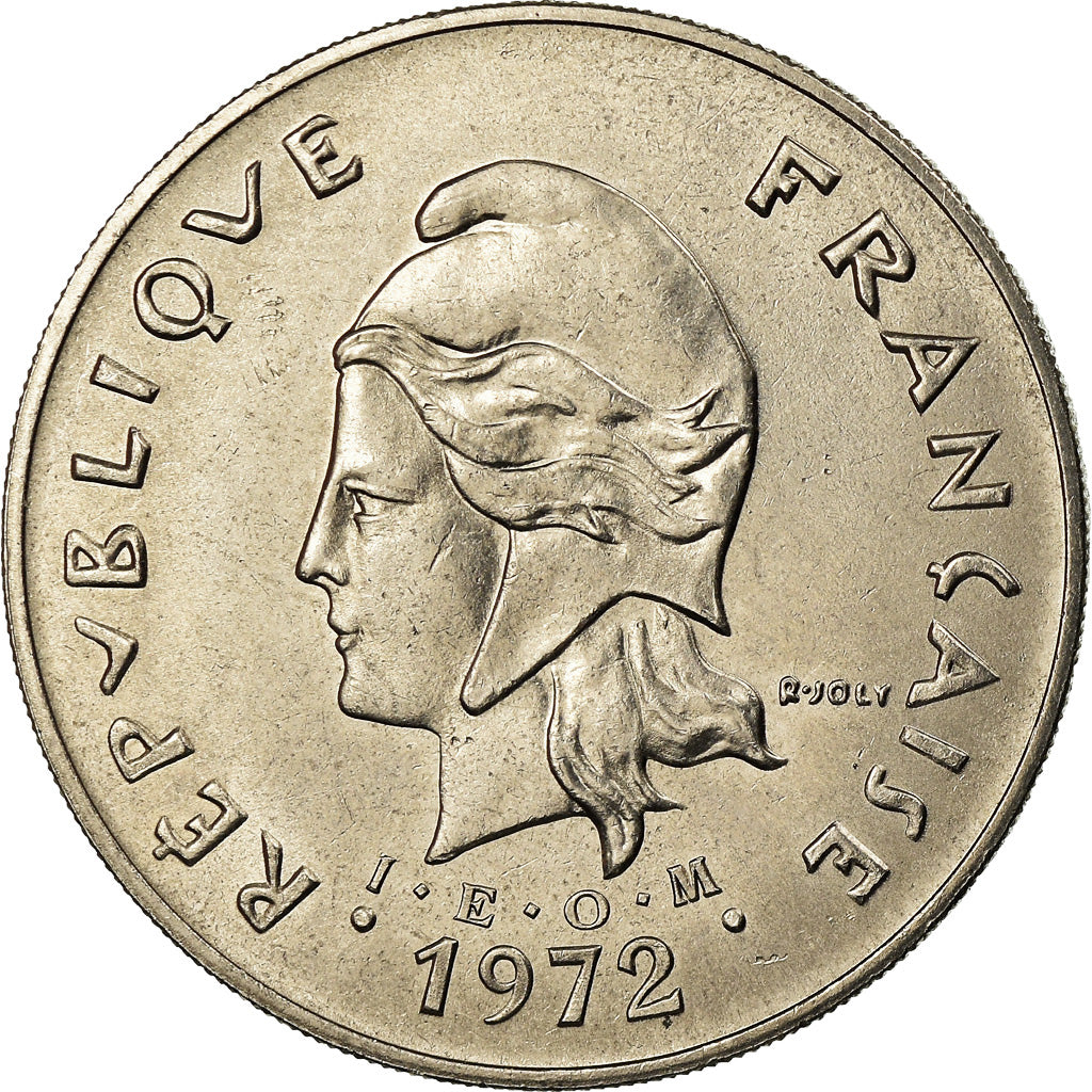 Moneta, Nuove Ebridi, 50 Francs, 1972, Paris, SPL-, Nichel, KM:7